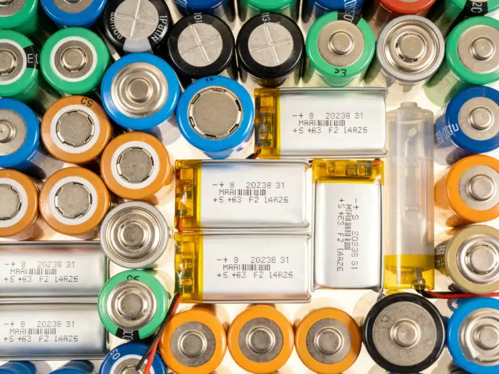 ranges of battery types