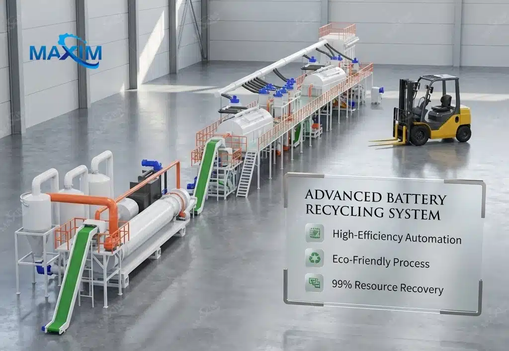 MAXIM machinery Customized Lithium Battery Recycling Equipment