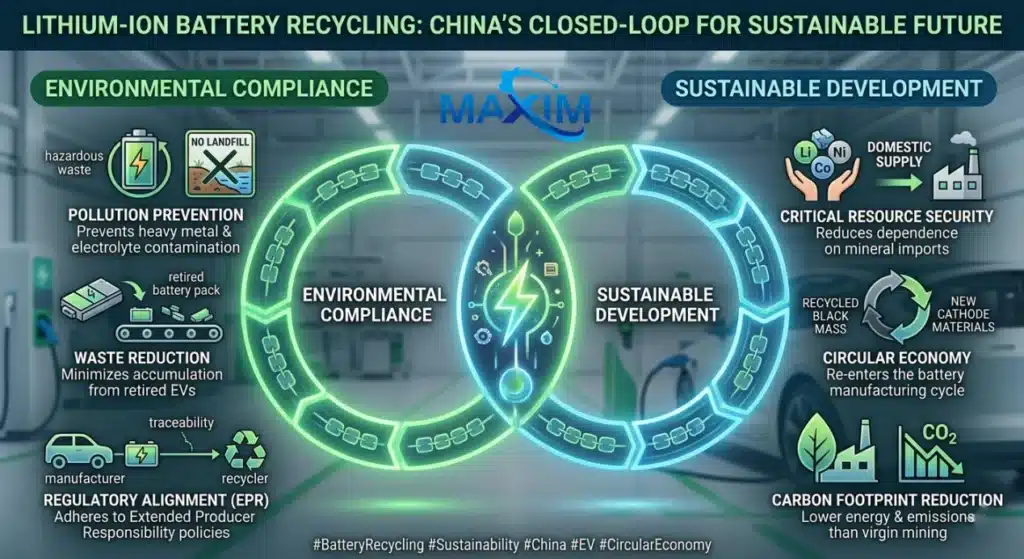 Lithium battery recycling plays an important role in China