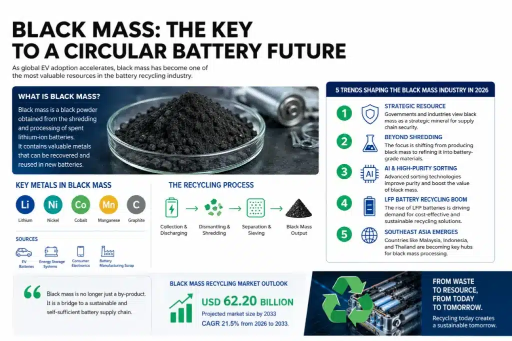 Comparing LFP and NCM Battery Black Mass Which Holds More Recovery Value
